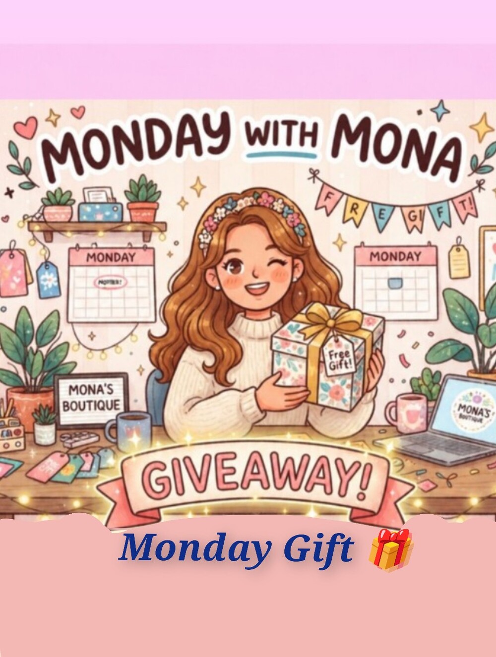 🎁Gift Every Monday with Mona 🎁 4pm PST 🪎 Share Show 🪎sassymona0401 Givy